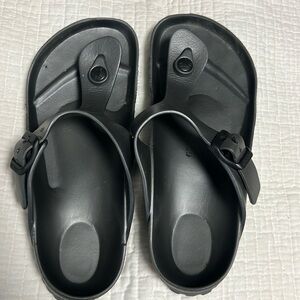 Birkenstock EVA Gizeh, size 36, Metallic Anthracite, (gun metal) . Water…